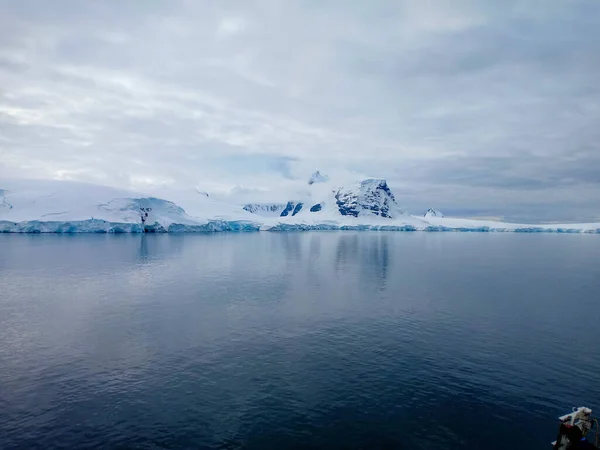 Neige Couverte Montagne Glacier — Photo