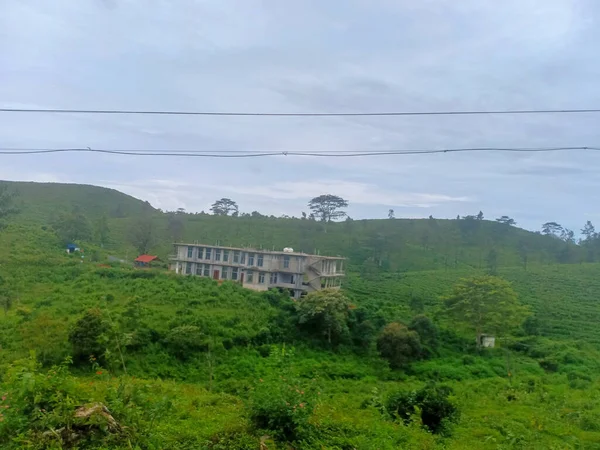 Berg Und Unvollendetes Gebäude Kerala Idukki — Stockfoto