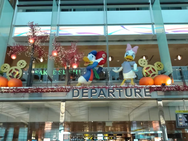 2015 Singapore Changi Aeroporto Partida Hall Terminal Aeroporto Changi — Fotografia de Stock