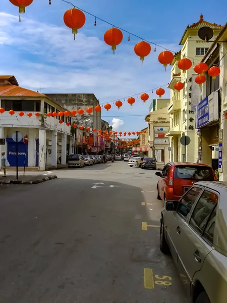 2015年2月20日マレーシアの通りにある中国語ランタン — ストック写真