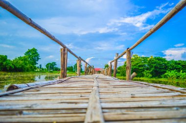 San Kamphaeng 'de güzel bir gün batımı Chiang Mai, Tayland