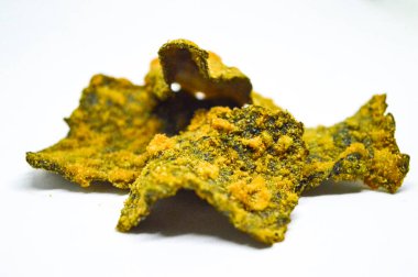 Beyaz arka planda gevrek Nori Seaweed