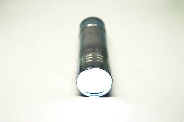 Lanterna Prata Isolado Branco — Fotografia de Stock