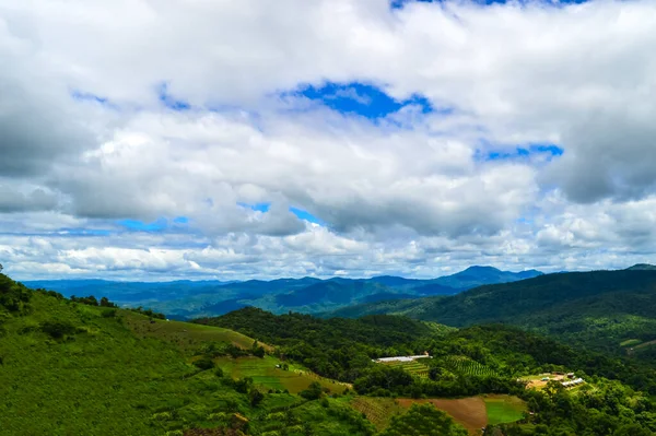 Belle Vue Nuages Montagne Mae Rim District Chiang Mai Thaïlande — Photo