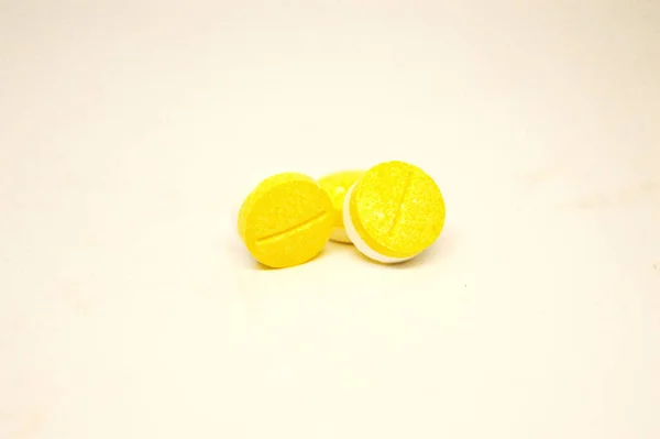 Diferentes Tabletas Píldoras Cápsula Montón Mezcla Terapia Medicamentos Médico Gripe — Foto de Stock