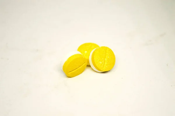 Diferite Comprimate Pastile Capsule Combinație Medicamente Terapie Medico Gripă Antibiotic — Fotografie, imagine de stoc