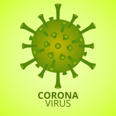 corona virüsü veya covid 19 vektör arkaplan tasarımı