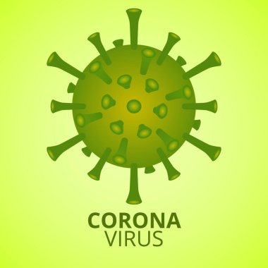 corona virüsü veya covid 19 vektör arkaplan tasarımı
