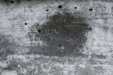 Delikleri olan eski gri-beyaz doku