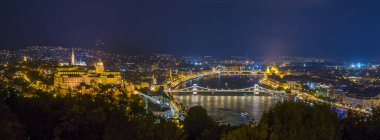 Budapeşte Kalesi ve Tuna Nehri 'nin panoramik manzarası, Hun