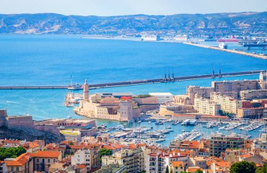 Saint Jean Kalesi ve Büyük Katedral 'in hava manzarası ve...