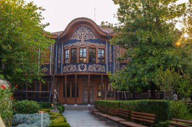 Bulgaristan 'ın Filibe kentinde ortaçağ bölgesinde güzel bir cadde