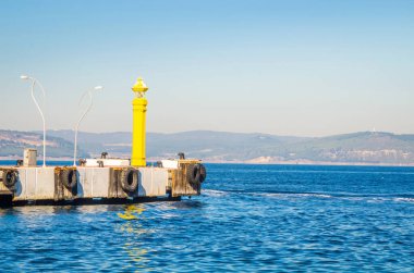  Türkiye 'nin Çanakkale kentinin deniz manzarası
