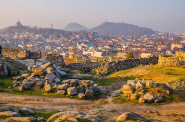 Bulgaristan 'ın güzel Filibe Panoraması