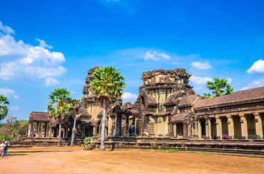 Antik tapınak kompleksi Angkor Wat, Siem Reap, Kamboçya.