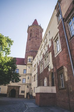 Legnica, Silezya, Pola 'daki Gotik Piast Şatosu (Zamek Piastowski)