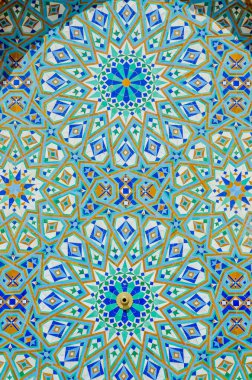 Fas tarzı desen. İslam geleneksel süsleme.