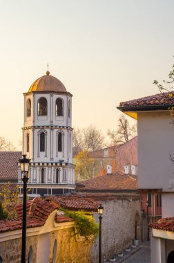 Bulgaristan 'ın Filibe kentinde ortaçağ bölgesinde güzel bir cadde