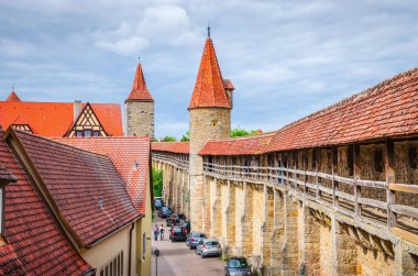 Rothenburg ob der Tauber 'de geleneksel G ile güzel sokaklar