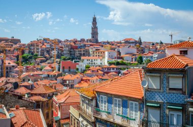 Porto, Portekiz 'in güzel panoramik manzarası 