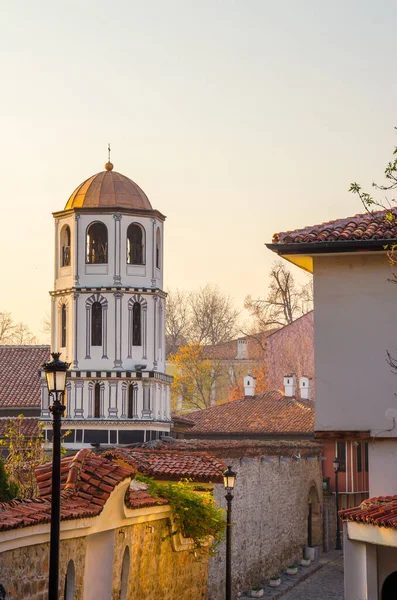 Bulgaristan 'ın Filibe kentinde ortaçağ bölgesinde güzel bir cadde