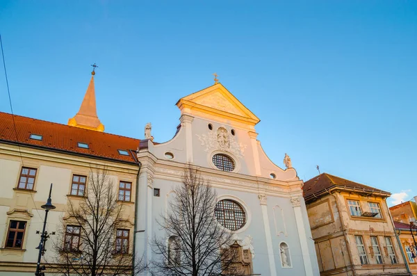 Kosice, Slovakya, Avrupa 'nın ana caddesinin mimarisi