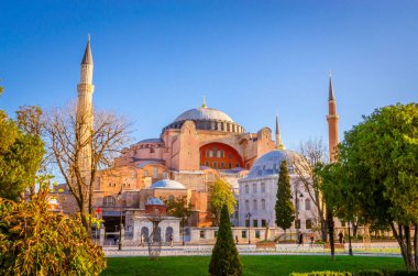 Ayasofya manzarasına sophia İstanbul, Türkiye.