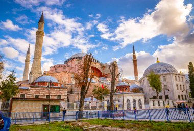 Ayasofya manzarasına sophia İstanbul, Türkiye.