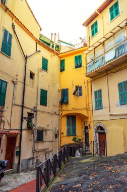 San Remo, İtalya 'da geleneksel rahat cadde