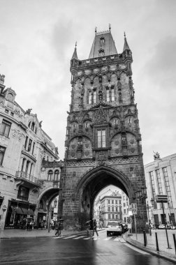 Çek Cumhuriyeti 'nin Prag şehrinin rahat sokakları.