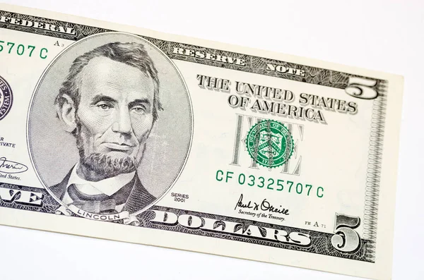 5 dolarlık makro shot.