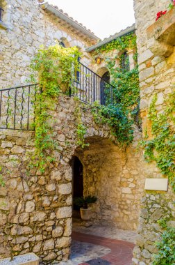 Monemvaia, Yunanistan 'daki eski taş ev.