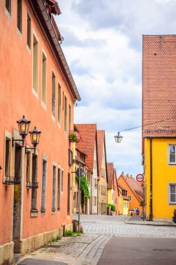 Rothenburg ob der Tauber 'de geleneksel G ile güzel sokaklar