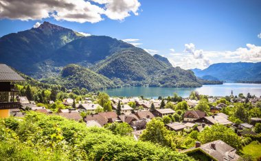 Wolfgangsee Gölü, Salzkammergut, Avusturya, Avrupa