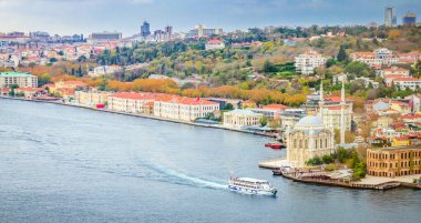 İstanbul 'un panoramik manzarası, hindi