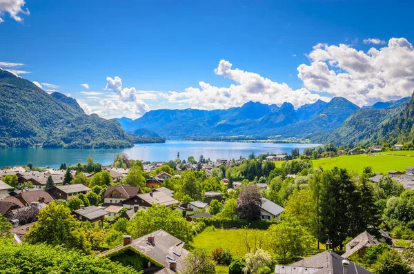 Wolfgangsee Gölü, Salzkammergut, Avusturya, Avrupa
