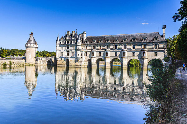 view of the castle and the adjoining gardens