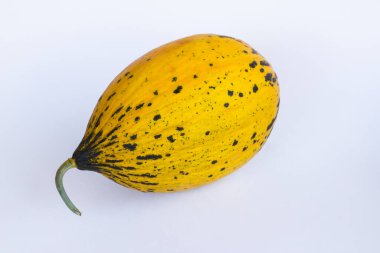 Taze, olgun Türk kavunu. Fotokopi aletiyle beyaz..