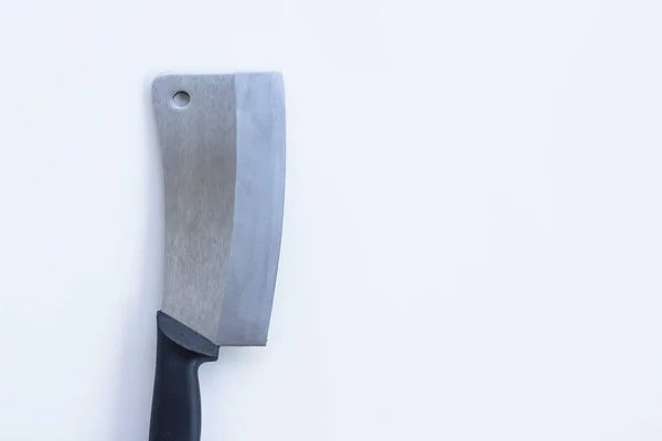 Group Knives Different Sizes White Ground — Stock Photo, Image