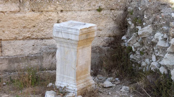 Bazilica Celălalt Deal Din Aspendos Ruine Romane — Fotografie, imagine de stoc