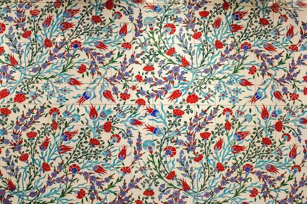 Karanfil ve lale motifli geleneksel Türk Döşeme Arkaplanı