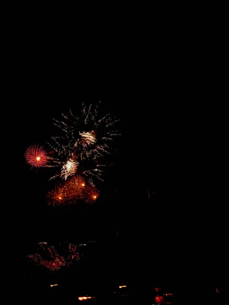 Feuerwerk Valencia in Fallas Feiertagsnacht — Stockfoto