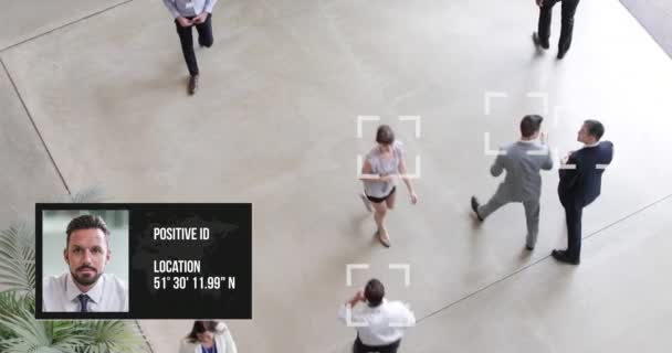 Технология Распознавания Лиц Аэропортах Позволит Идентифицировать Человека — стоковое видео