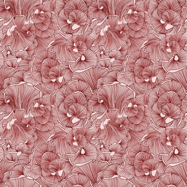 Грибний Візерунок Рожевому Кольорі — стокове фото