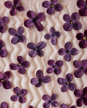 Çiçek desenli sandviç. Yaklaş.