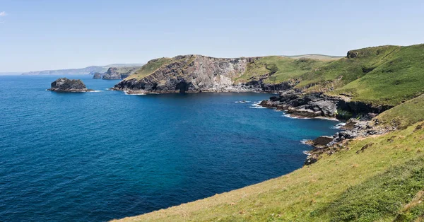 National Trust Glebe Cliff Tintagel Cornwall England — Stockfoto