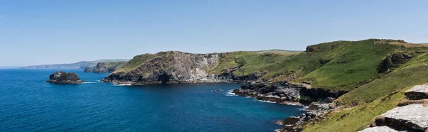 Національний Траст Glebe Скеля Tintagel Корнуолл Англія — стокове фото