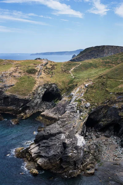 National Trust Glebe Cliff Tintagel Cornwall Inglaterra — Foto de Stock