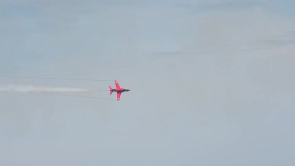 Hava Gösterisi Airshow Kırmızı Oklar — Stok video