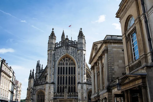 Utsikt För Bath Abbey Bath Somerset England Europa — Stockfoto